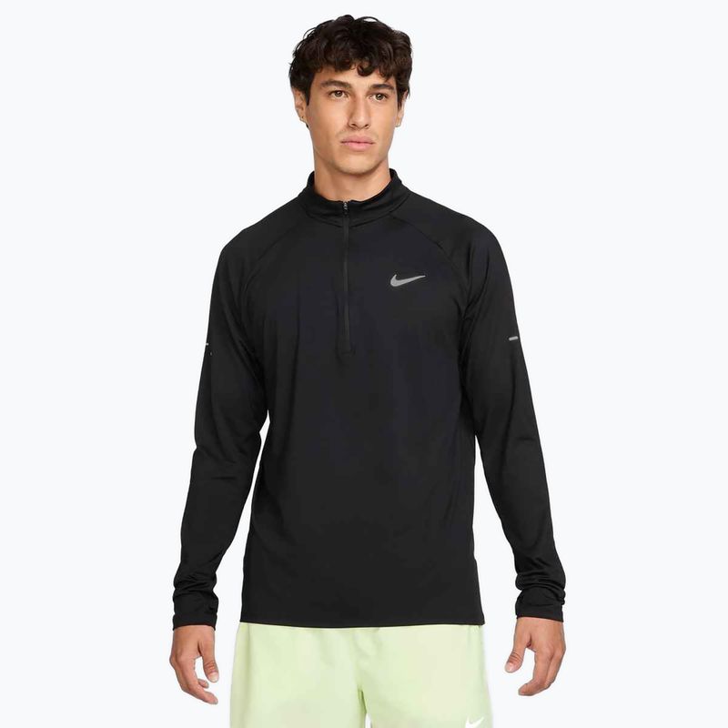 Felpa da running Nike Stride 1/4 Zip Dri-Fit Uomo, nero