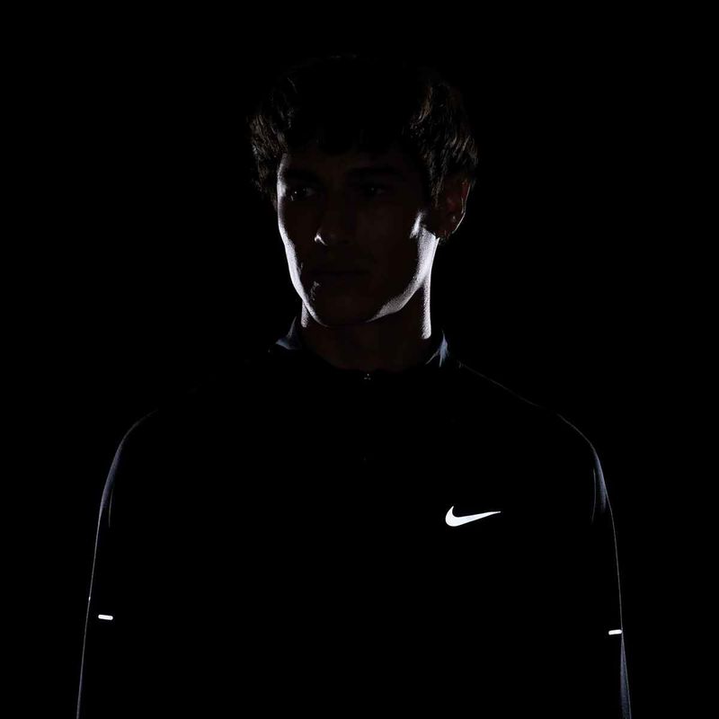 Felpa da running Nike Stride 1/4 Zip Dri-Fit Uomo, nero 9
