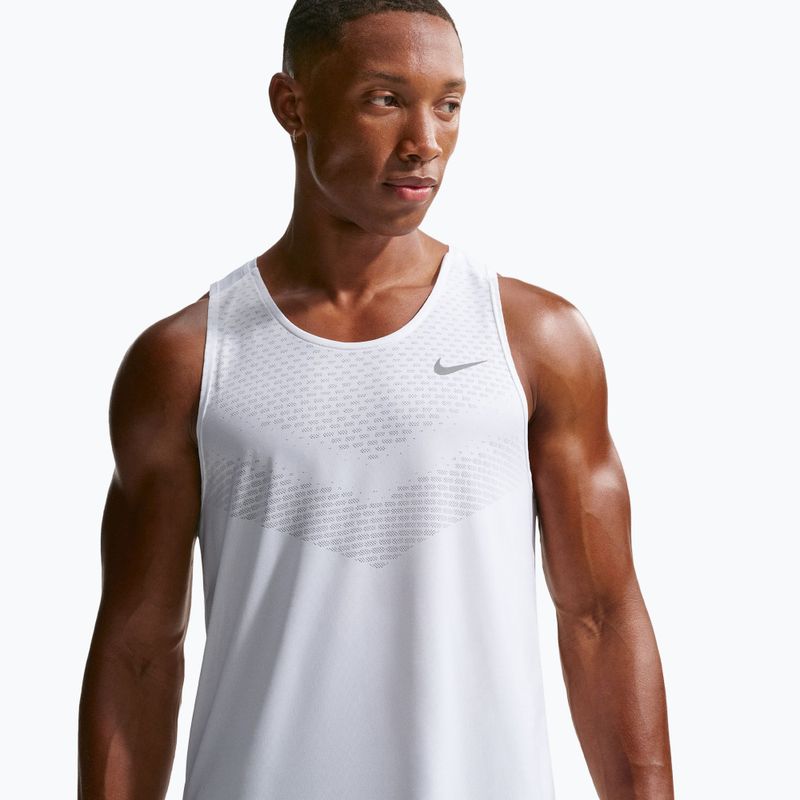 Maglia da corsa da uomo Nike Stride white 4