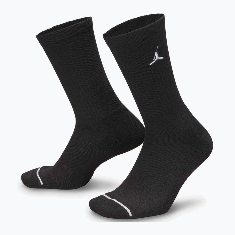 Calze Nike Jordan Everyday Cushioned Crew 6 paia black/white 4