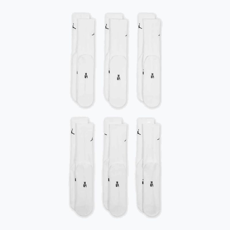 Calze  Jordan Everyday Cushioned Crew 6 pairs white/black 2