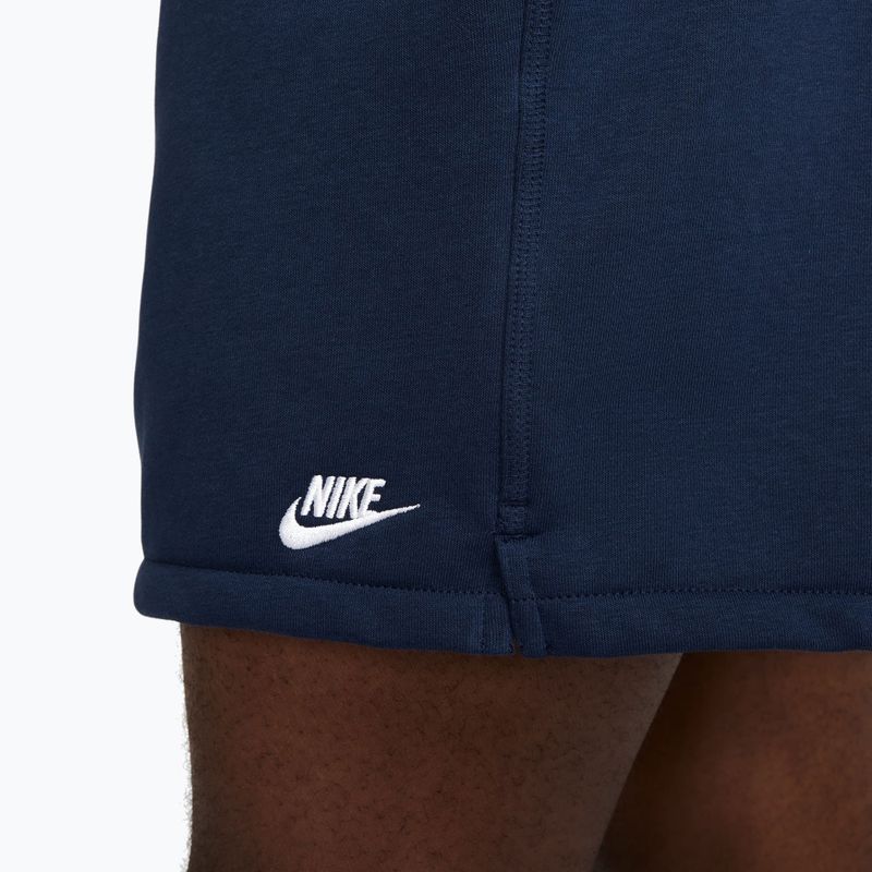 Pantaloncini uomo Nike Club French Terry Flow obsidian/obsidian/white 5