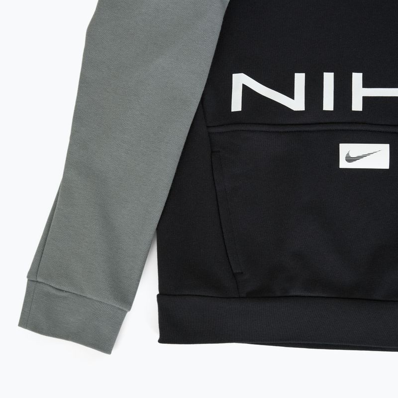 Felpa Nike Multi Dri-FIT da bambino nero/grigio fumo/bianco 3