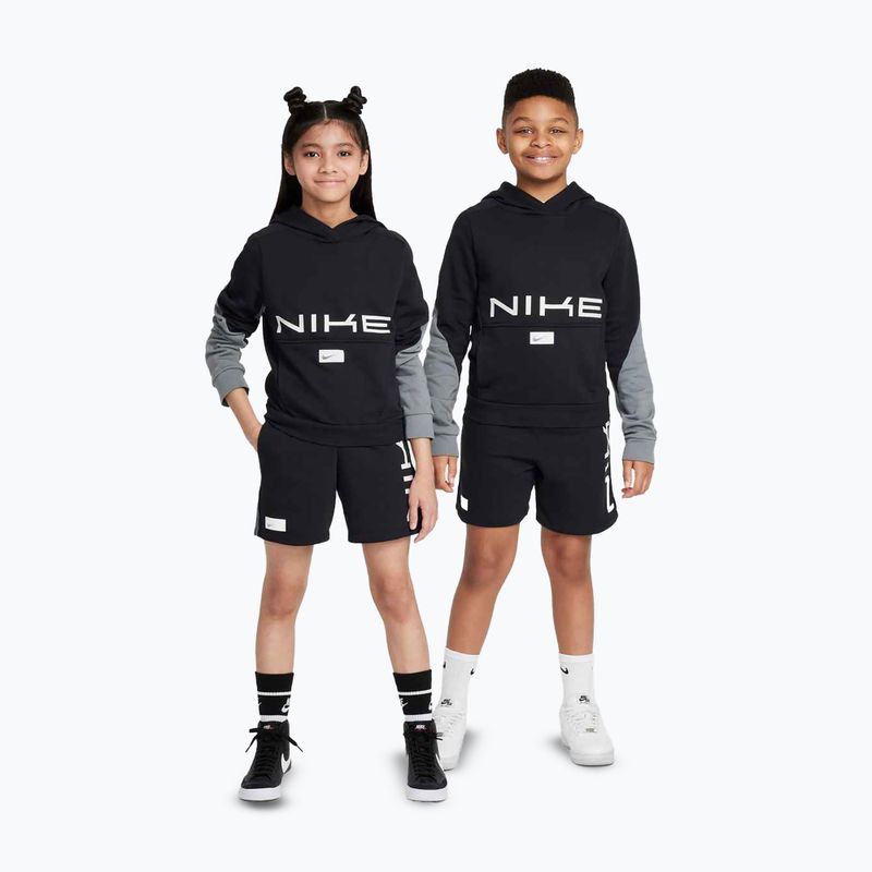 Felpa Nike Multi Dri-FIT da bambino nero/grigio fumo/bianco 5