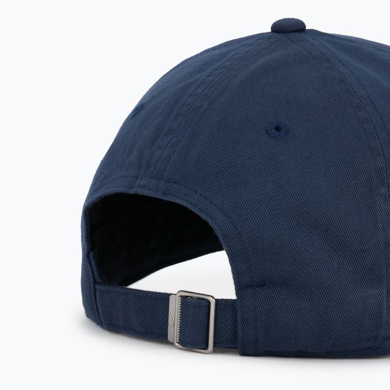 Cappello da baseball Nike Club Unstructured Futura Wash ossidiana/bianco 4