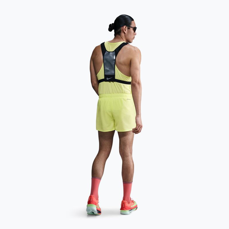 Pantaloncini da corsa da uomo Nike Fast Dri-Fit Brief Lined 3" light lemon twist/black 3