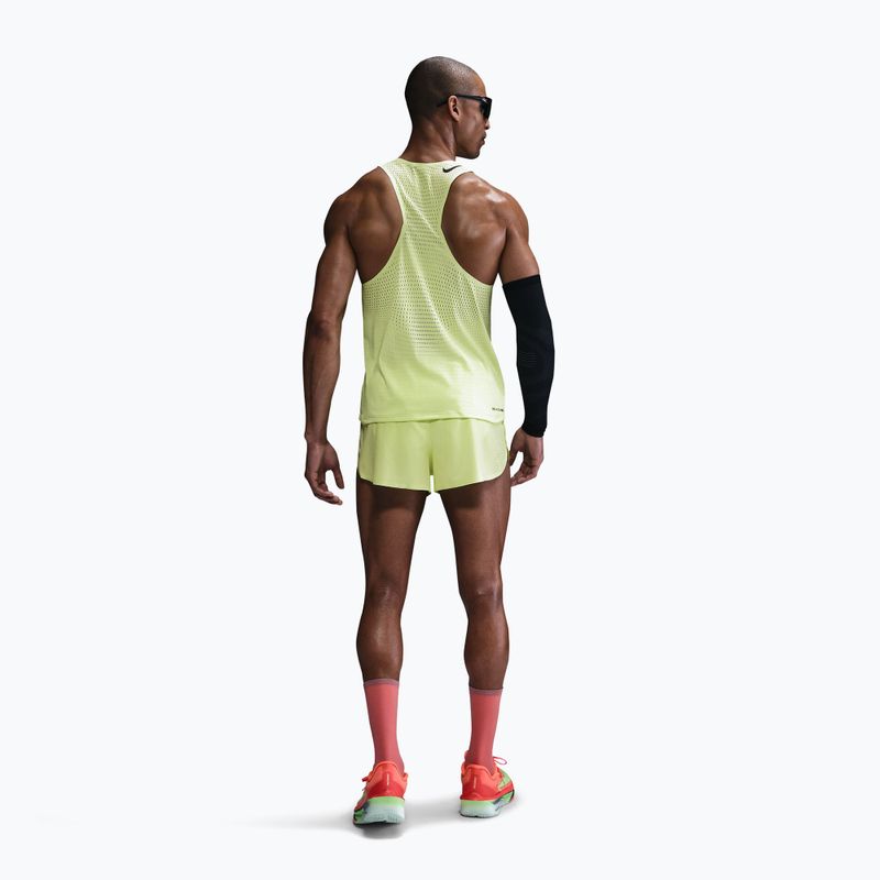 Maglia da corsa da uomo Nike AeroSwift Dri-Fit ADV light lemon twist/black 3