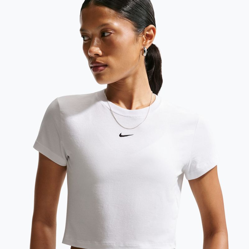 Maglietta da donna Nike Sportswear Chill Knit white/black 5