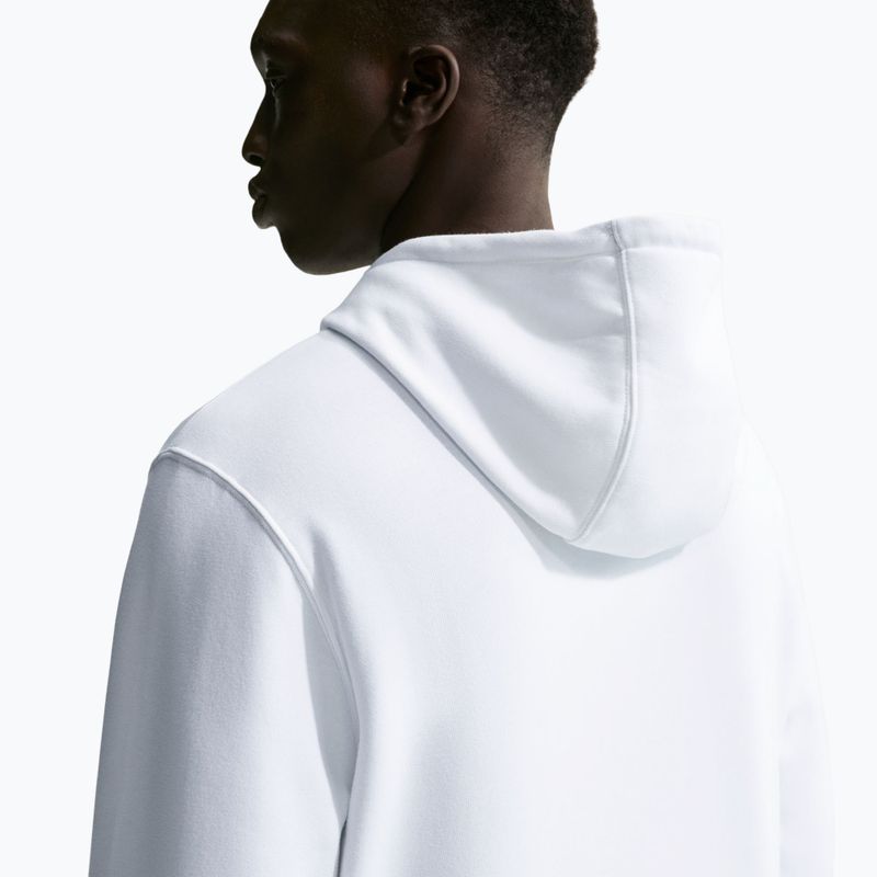 Felpa da uomo Nike Club Pullover Hoodie white/white/black 5