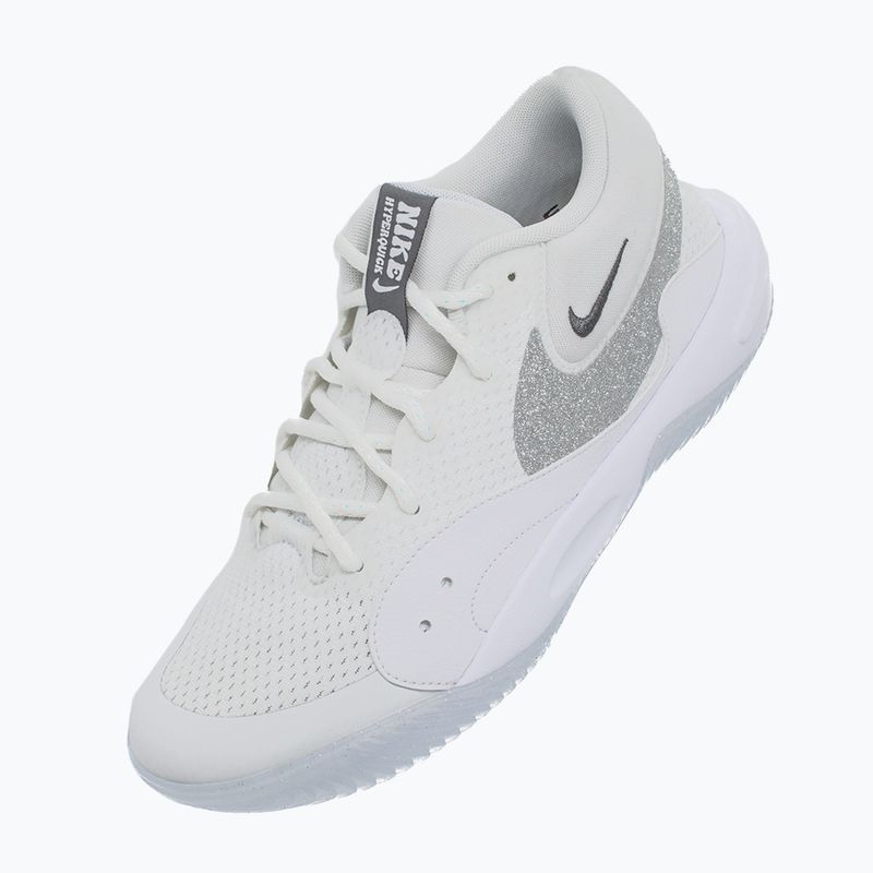 Scarpe da pallavolo donna Nike Hyperquick Court Flight SE smmit bianco/argento metallico/platino puro 14