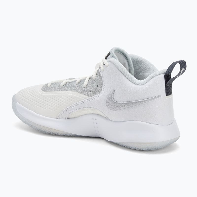 Nike Hyperset 2 SE scarpe da pallavolo smmit bianco / argento metallico / platino puro 3