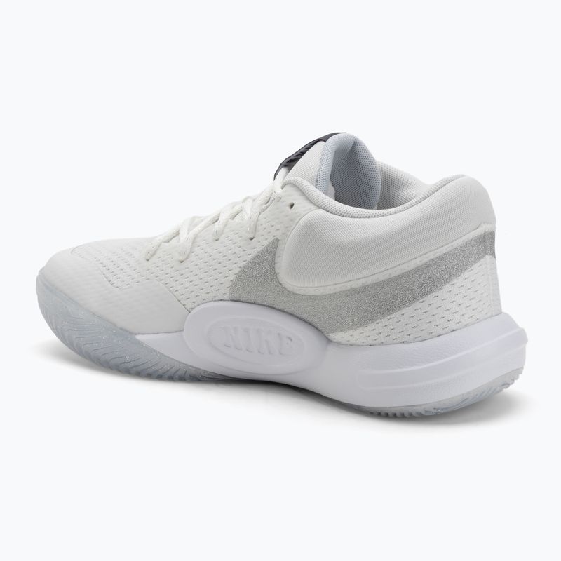 Scarpe da pallavolo donna Nike Hyperquick Court Flight SE smmit bianco/argento metallico/platino puro 3