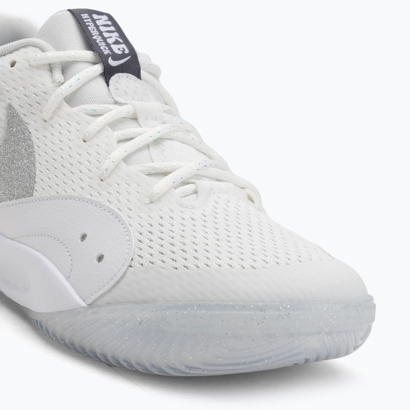 Scarpe da pallavolo Nike Hyperquick Court Flight SE summit white/metallic silver/pure platinum 7