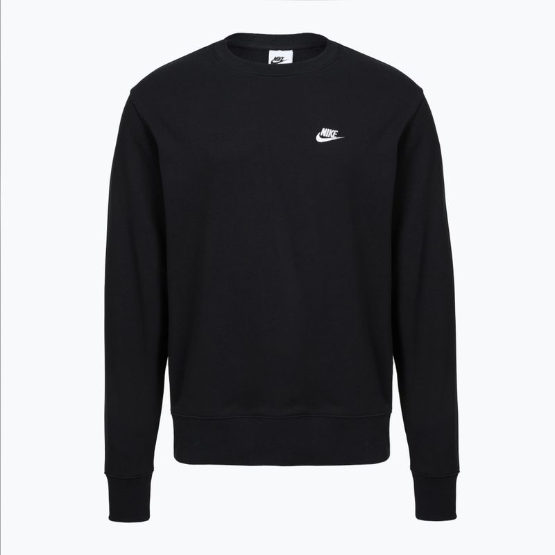 Felpa uomo Nike Club Fleece Crew black/white 5