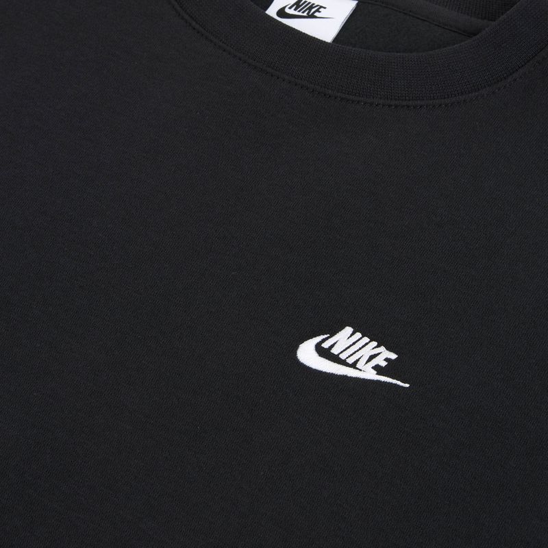 Felpa uomo Nike Club Fleece Crew black/white 7