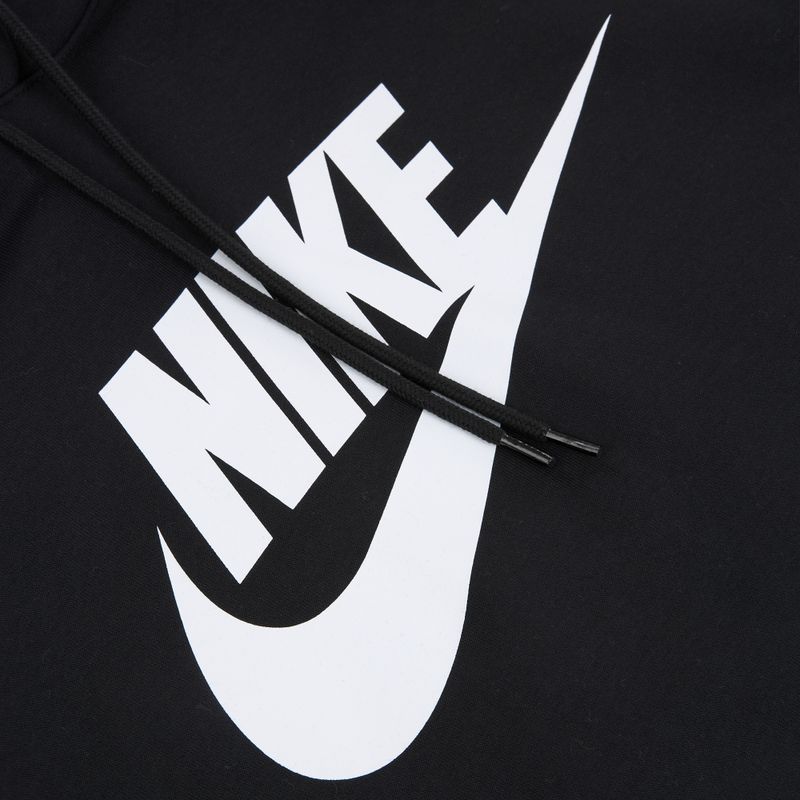 Felpa uomo Nike Club Pullover Hoodie black/black/white 8