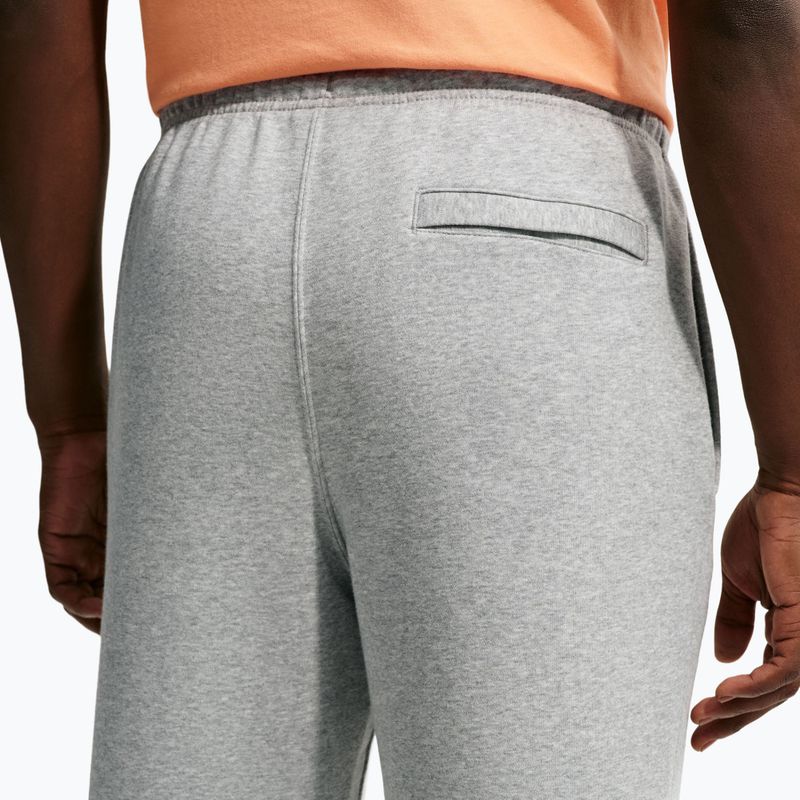 Pantaloni da uomo Nike Club Cuffed Brushed dark grey heather/light smoke grey/white 5