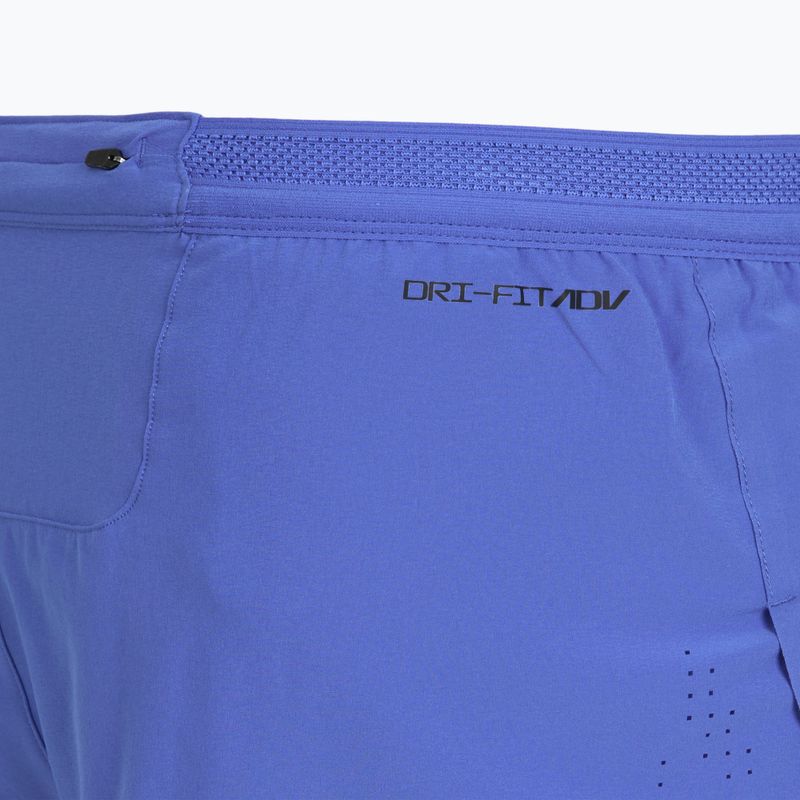Pantaloncini da corsa Nike AeroSwift Dri-Fit ADV da uomo blu cometa/nero 10