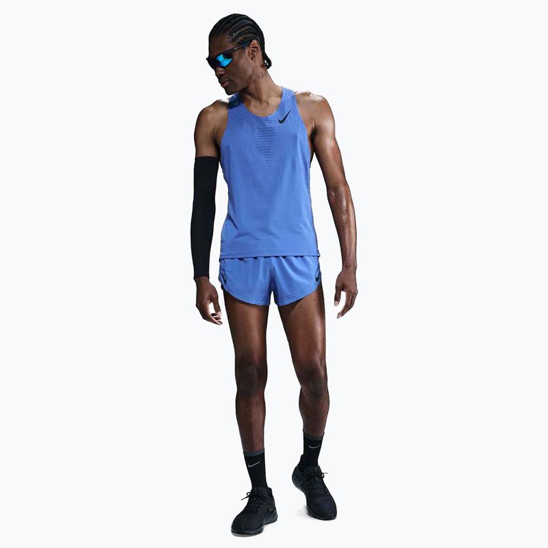 Maglietta da corsa Nike AeroSwift Dri-Fit ADV uomo blu cometa / nero 2