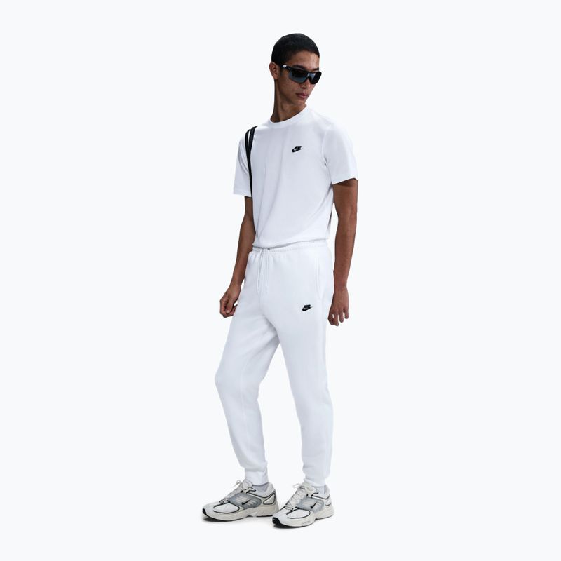 Pantaloni da uomo Nike Club Jogger white/white/black 2