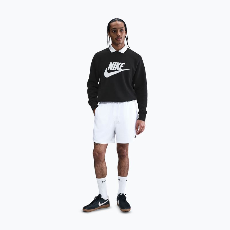 Felpa uomo Nike Sportswear Club Graphic Fleece Crew black/white 2