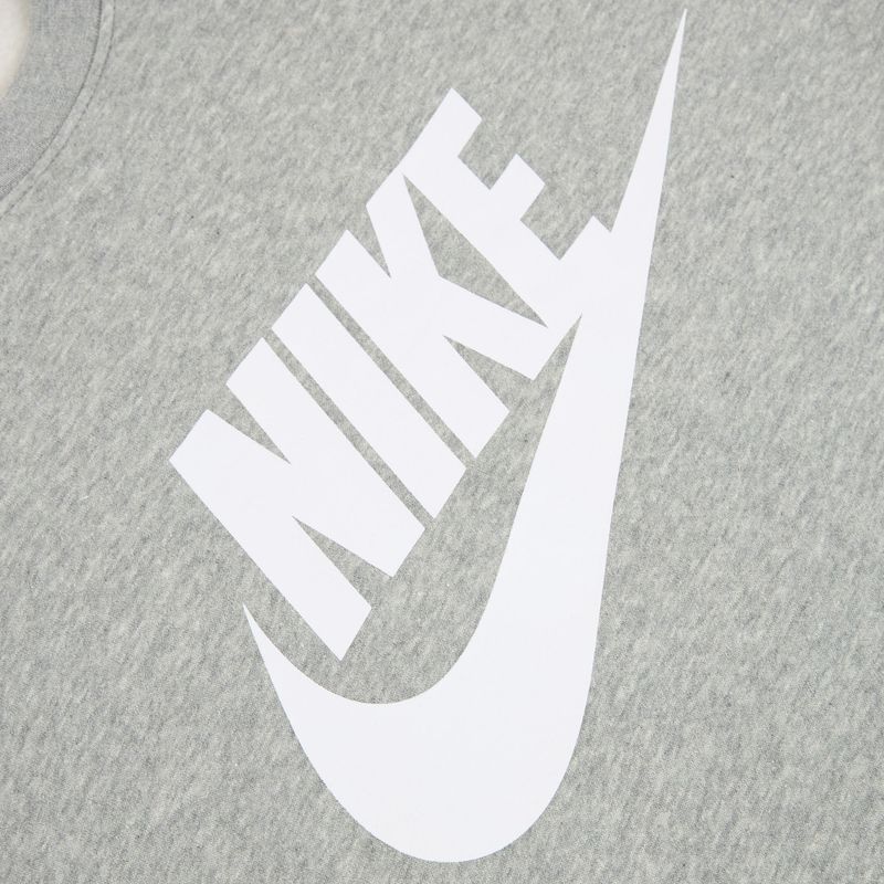 Felpa uomo Nike Sportswear Club Graphic Fleece Crew dark grey heather/white 8
