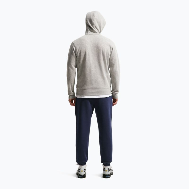 Pantaloni da uomo Nike Club Cuffed Brushed obsidian/obsidian/white 3