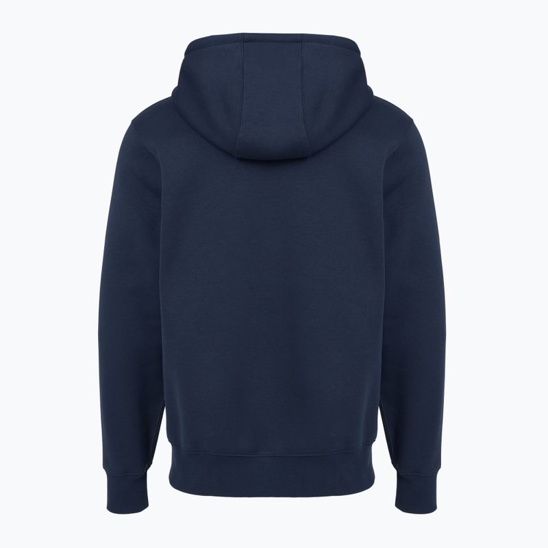 Felpa con cappuccio Nike Club Full Zip Uomo ossidiana/ossidiana/bianca 7