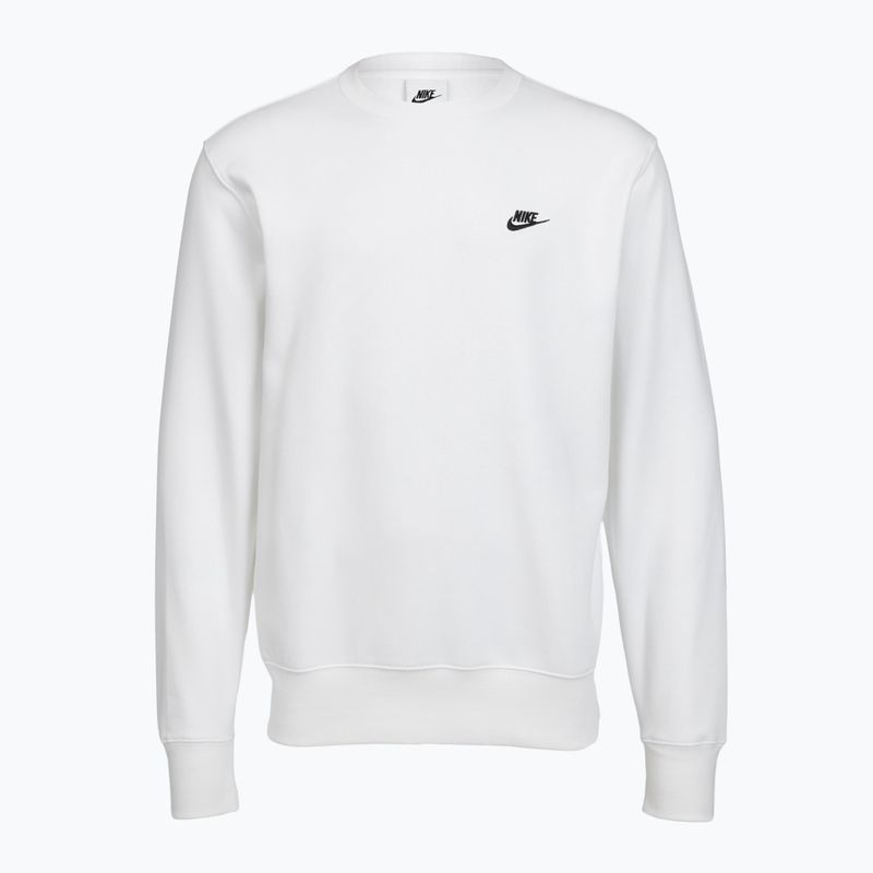 Felpa da uomo Nike Club Fleece Crew white/black 7