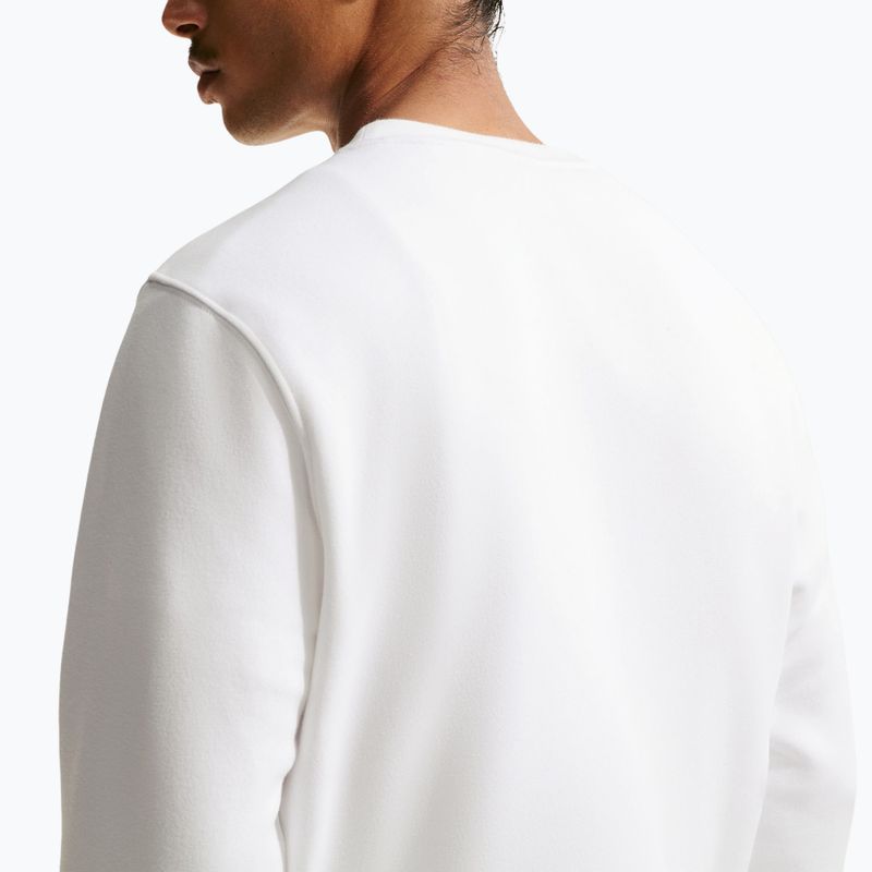 Felpa da uomo Nike Club Fleece Crew white/black 5