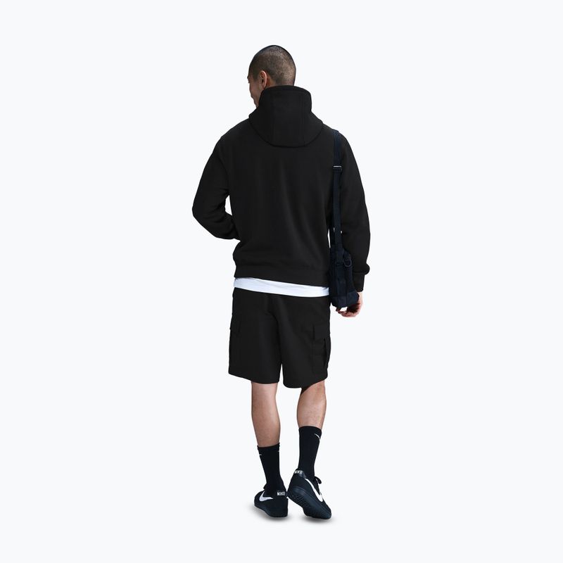 Felpa uomo Nike Club Pullover Hoodie black/black/white 3
