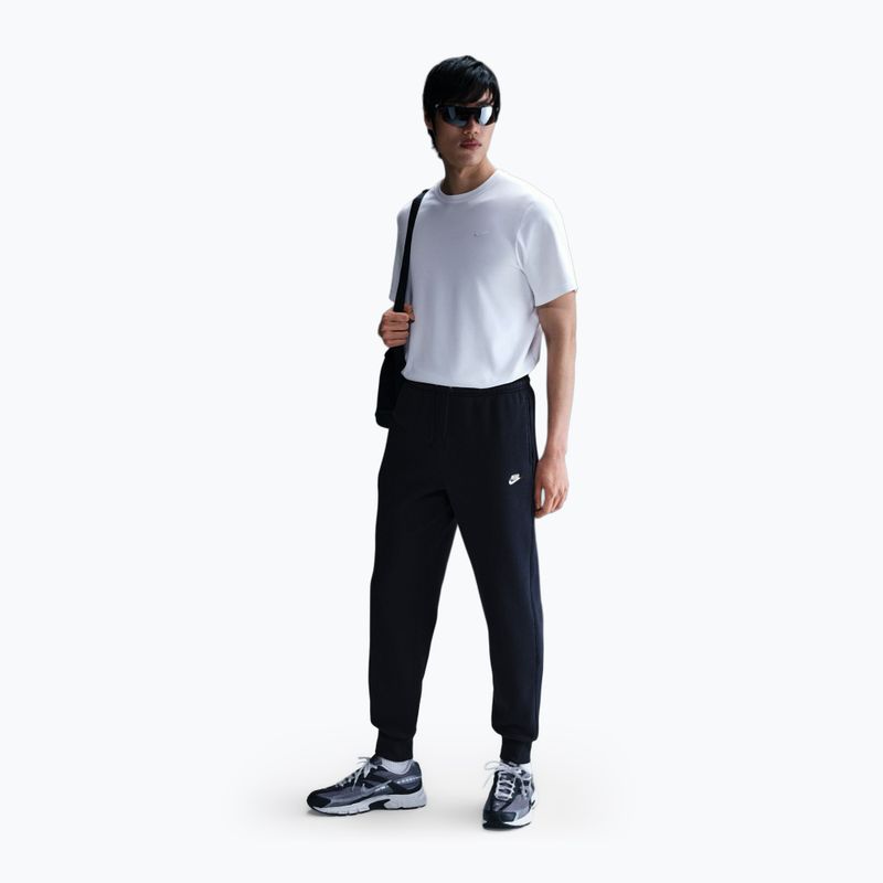Pantaloni da uomo Nike Club Jogger obsidian/obsidian/white 2