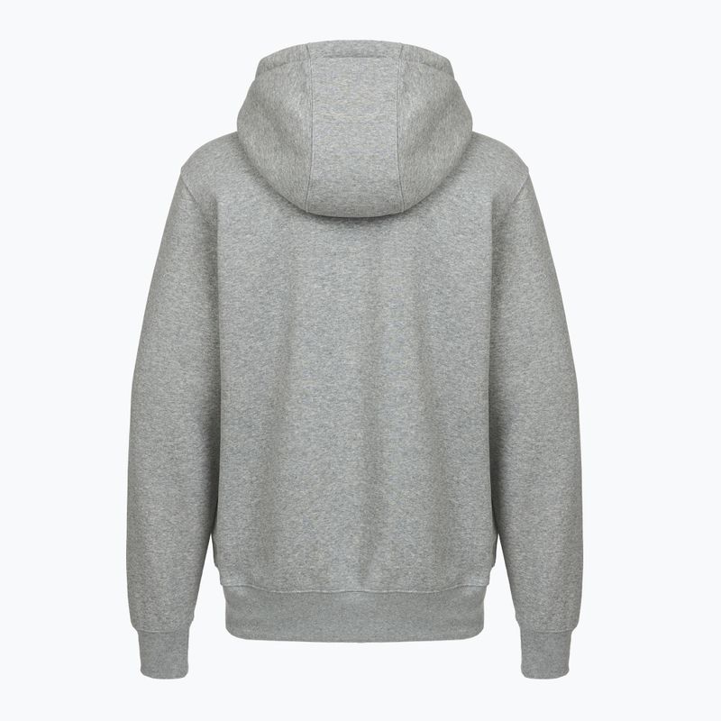 Felpa uomo Nike Club Full Zip Hoodie dark grey heather/light smoke grey/white 7