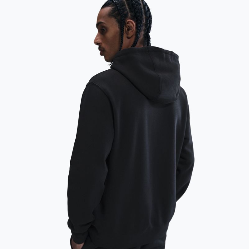 Felpa uomo Nike Club Pullover Hoodie black/black/white 3