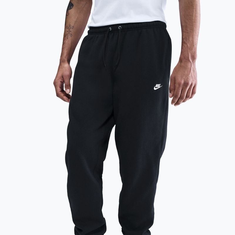Pantaloni da uomo Nike Club Cuffed Brushed black/black/white 4