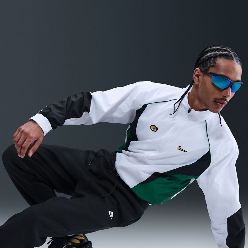 Pantaloni da uomo Nike Club Cuffed Brushed black/black/white 6