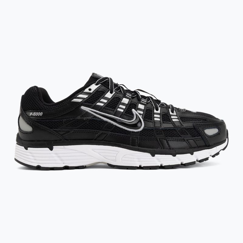 Scarpe da uomo Nike P-6000 black/white/metallic silver/black 2