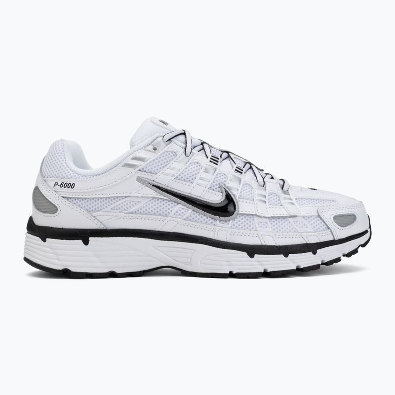 Scarpe da uomo Nike P-6000 white/metallic silver/black/black 2