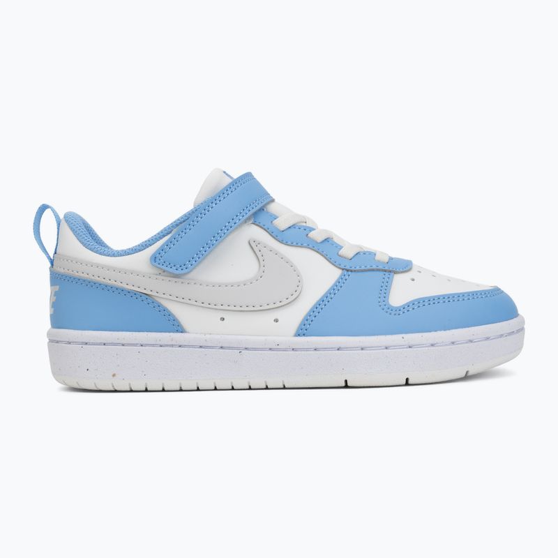 Scarpe per bambini Nike Court Borough Low Recraft summit white/cobalt pulse/vast grey 2