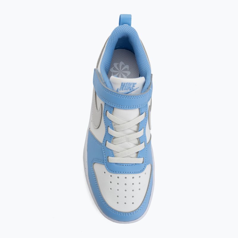 Scarpe per bambini Nike Court Borough Low Recraft summit white/cobalt pulse/vast grey 5
