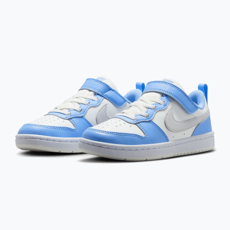 Scarpe per bambini Nike Court Borough Low Recraft summit white/cobalt pulse/vast grey 3