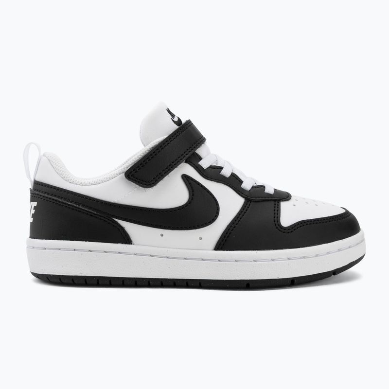 Scarpe per bambini Nike Court Borough Low Recraft white/black 2
