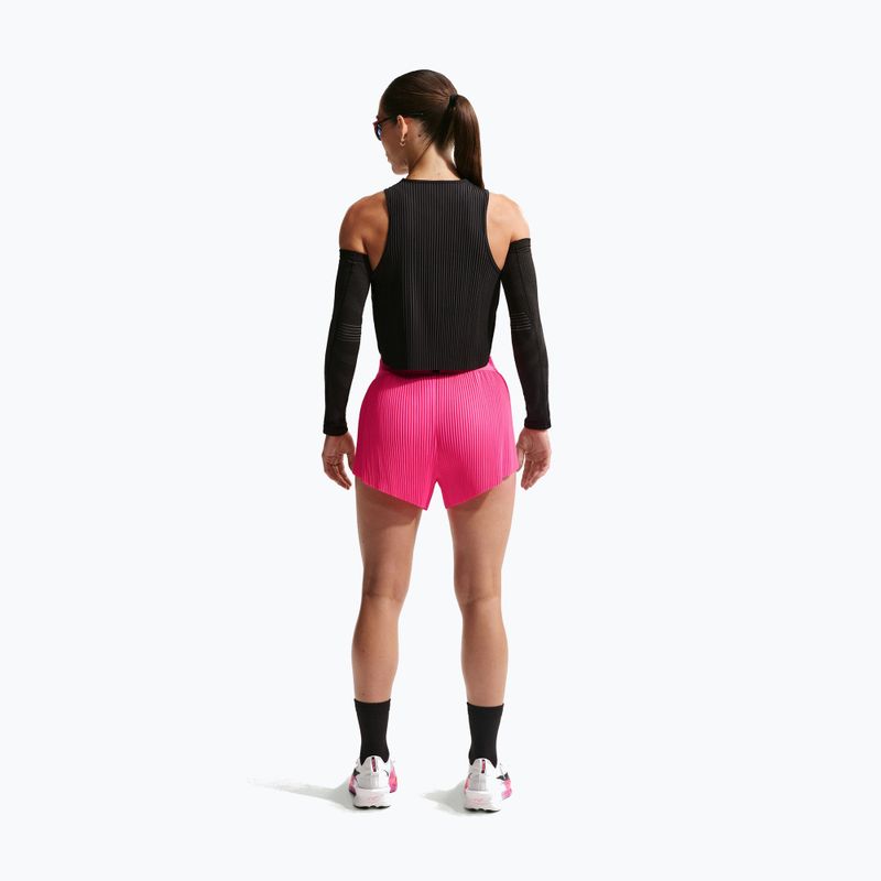 Pantaloncini da corsa da donna Nike AeroSwift Dri-Fit ADV Mid-Rise 3" hyper pink/black 3