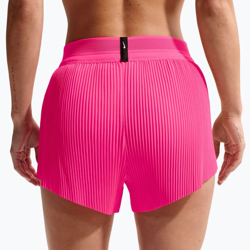 Pantaloncini da corsa da donna Nike AeroSwift Dri-Fit ADV Mid-Rise 3" hyper pink/black 6