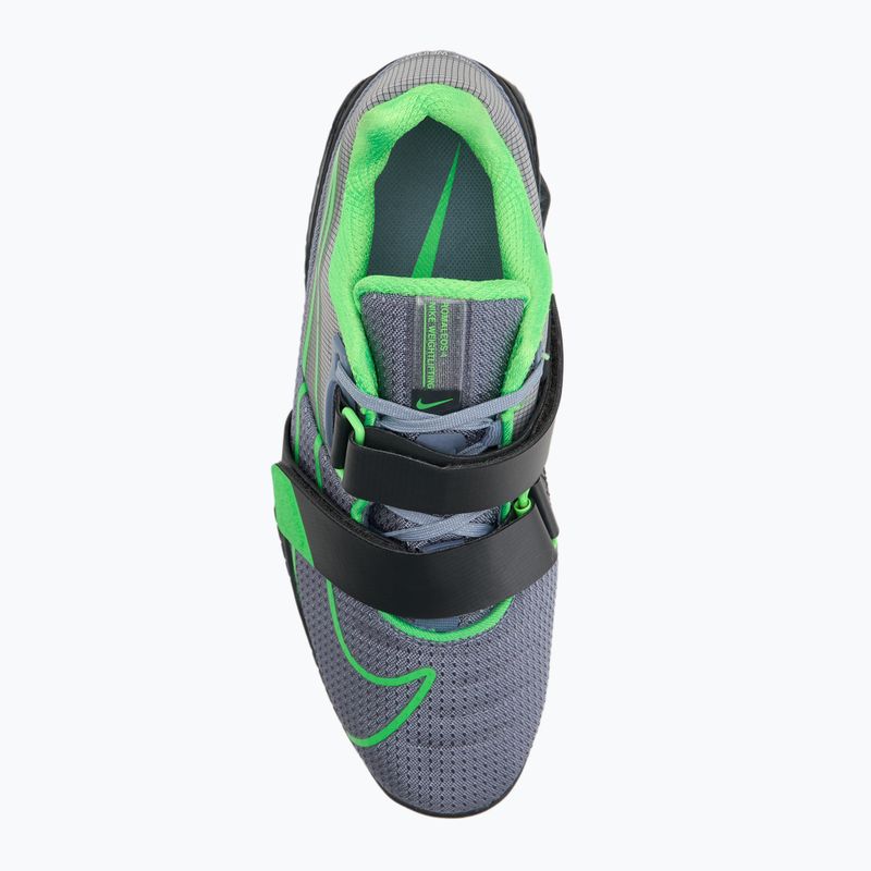 Nike Romaleos 4 scarpa da sollevamento pesi in ardesia/verde sciopero/antracite 5