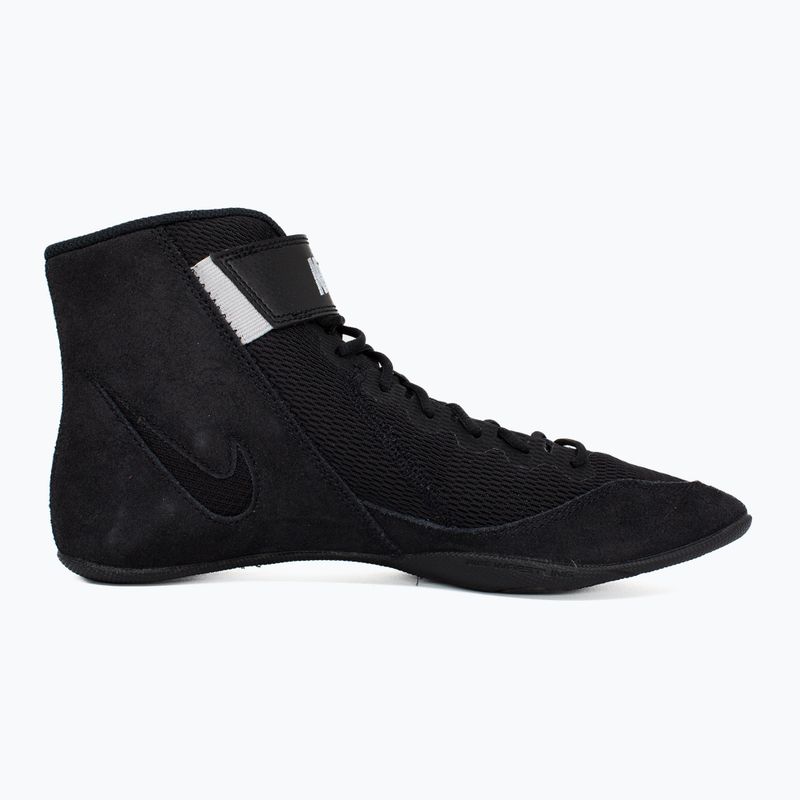 Nike Speedsweep VIII scarpa da wrestling nero/bianco/nero/grigio lupo 2