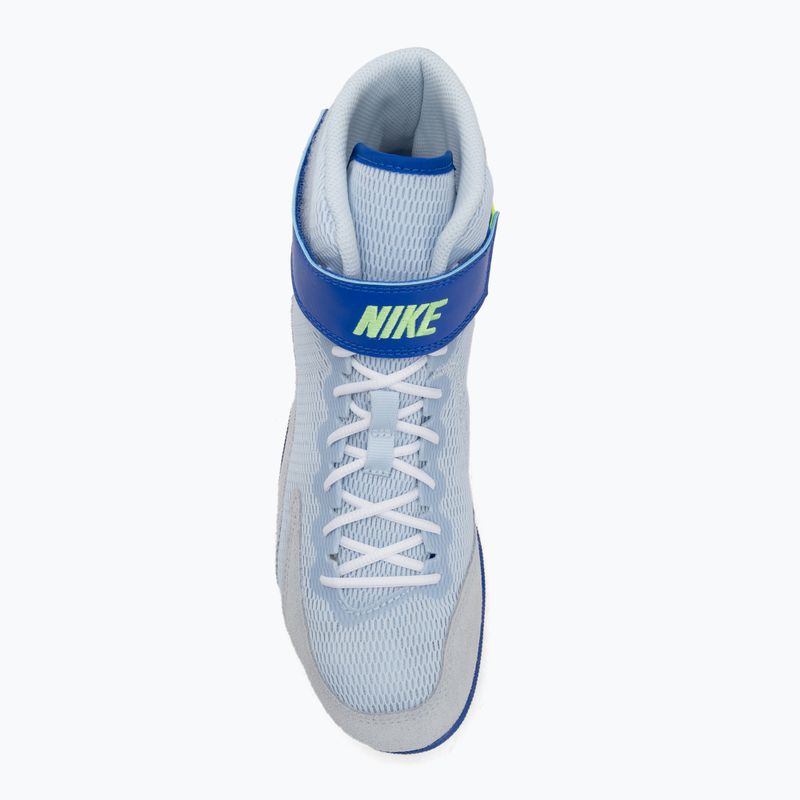 Nike Speedsweep VIII scarpa da wrestling blu tint/hyper royal/lime blast/bianco 5