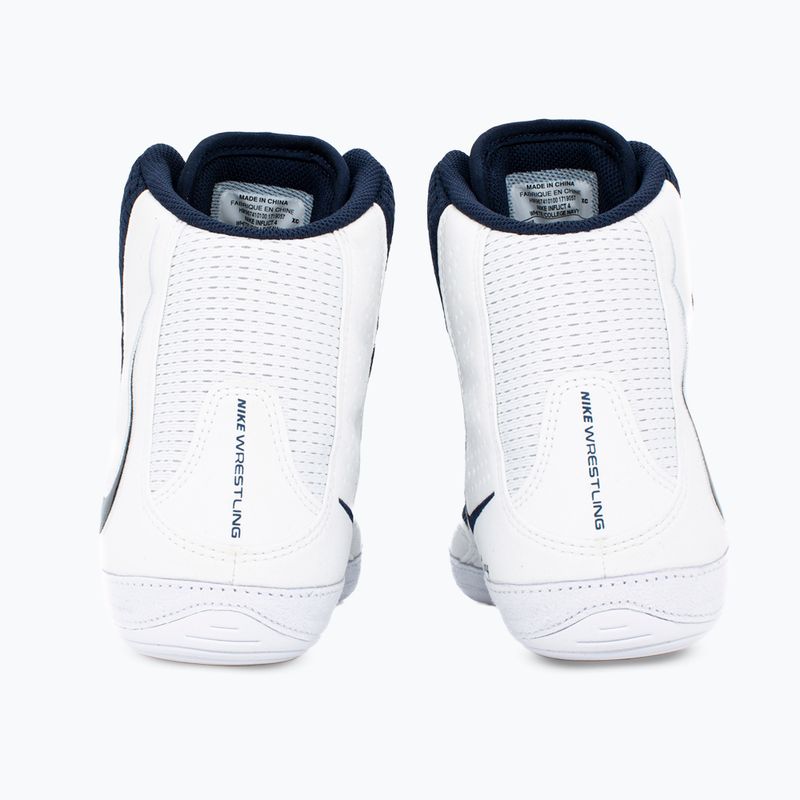 Nike Inflict 4 bianco/college navy scarpe da wrestling 4