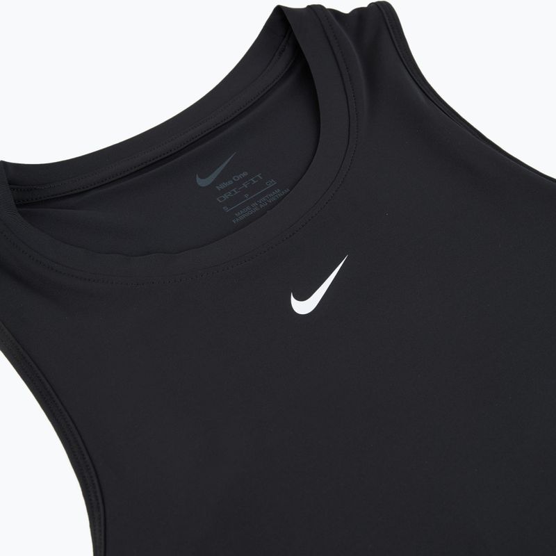 Maglietta da allenamento da donna Canotta Nike One Classic Dri-Fit nero/bianco 9