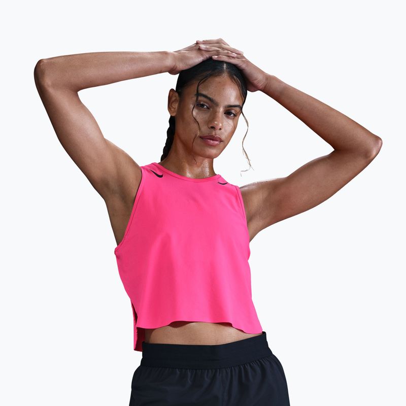 Maglia da running da donna Nike AeroSwift hyper pink/black 4
